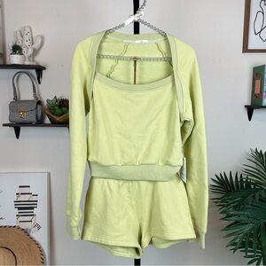 NIA the brand Cora Sweatshirt and Short Set